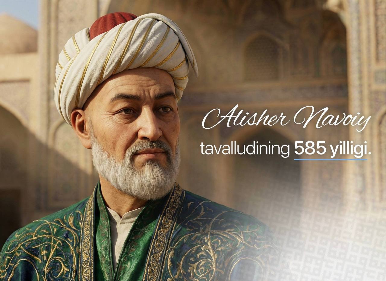 Alisher Navoiy  tavalludining 585 yilligi munosabati bilan    tavsiya  ro'yxati.