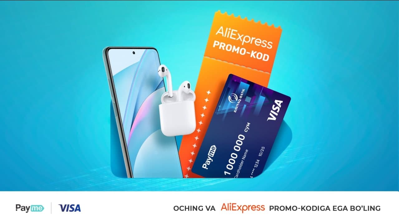 Payme VISA: komissiyasiz onlayn xarid!