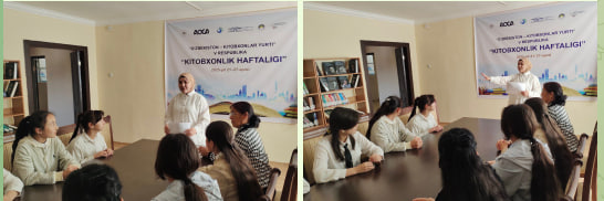Kitobxonlik haftaligi. Ozbekiston kitobxonlar yurti. Kitob bilim manbai