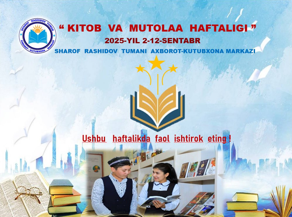 #Ochiq_eshiklar_haftaligi. #Kitob_va_mutolaa_haftaligi_2025