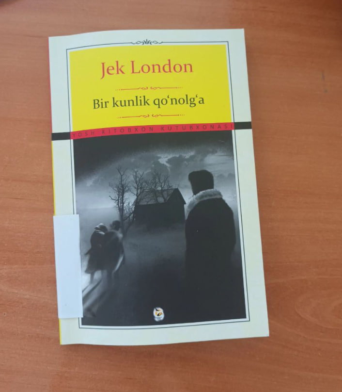 ✍ Jek London.  📕 "Bir kunlik qo‘nalg‘a" kitobini  #Õqishni_tavsiya_qilamiz