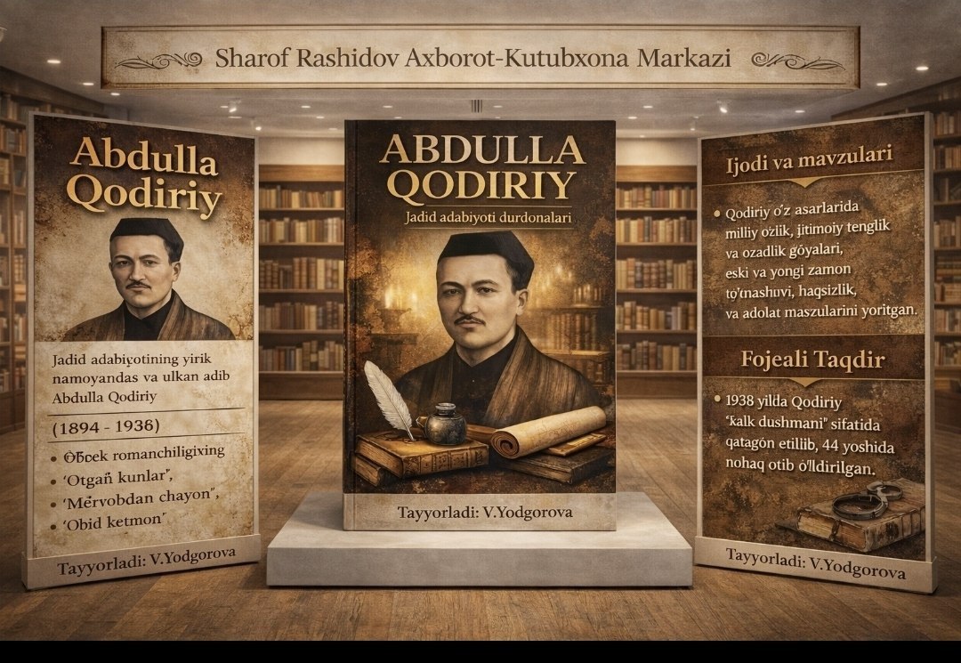 Abdulla Qodiriyning "Jadid adabiyoti durdonalari"  kitobiga  virtual  ko'rgazma.