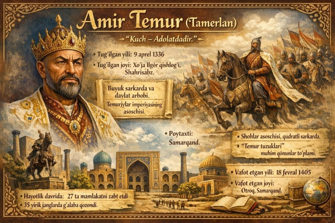 Amit Temurning 690 yilligiga  virtual koʻrgazma.