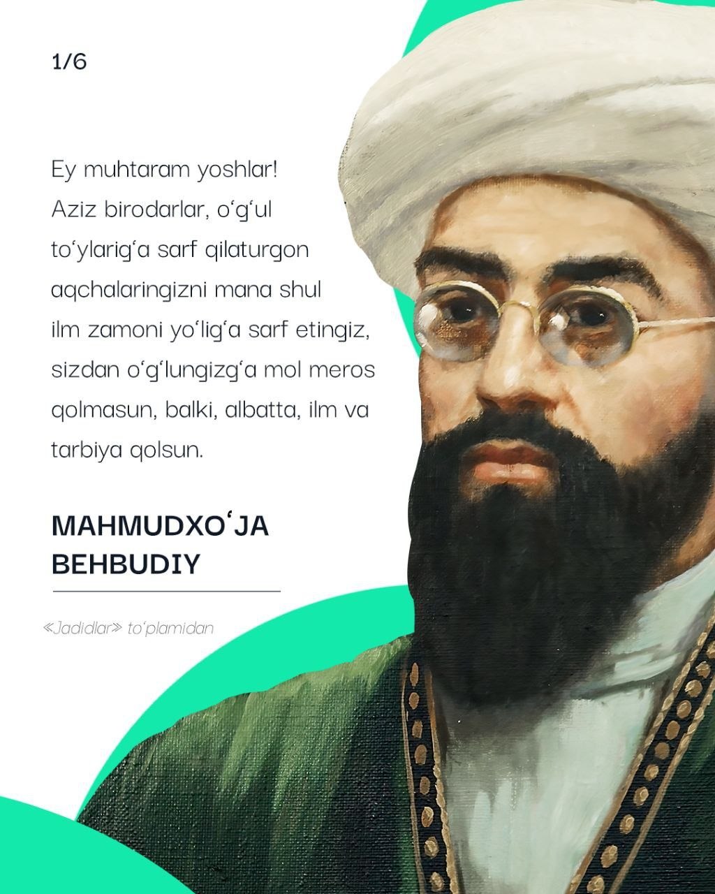☝️Ma'rifatparvar jadidlarimizdan eslatmalar!