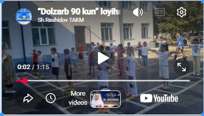 “Dolzarb 90 kun” loyihasi yoshlarning yozgi ta’tilini mazmunli tashkil etish, ularning iste’dod va qobiliyatlarini rivojlantirish hamda bo‘sh vaqtini samarali o‘tkazishga xizmat qilmoqda.
