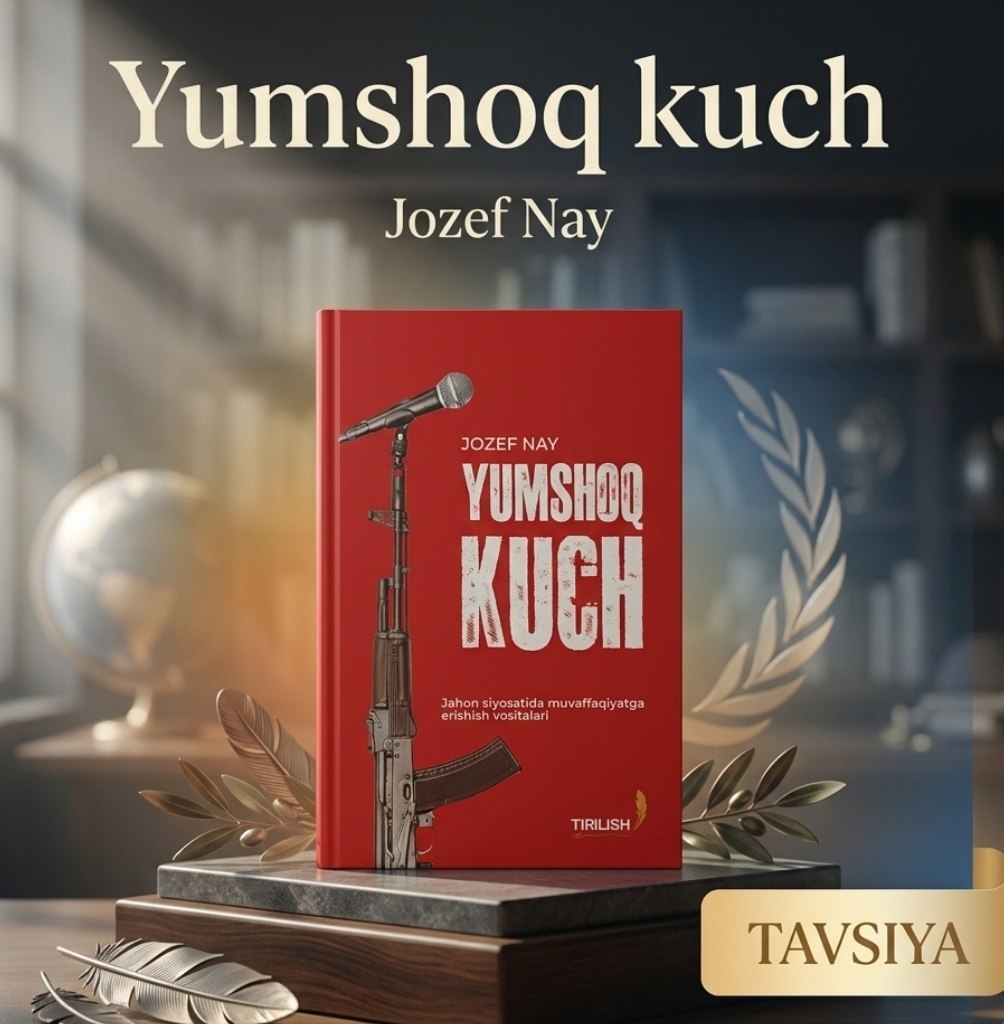 💭 Kitob nomi: Yumshoq kuch ✍️ Muallif: Jozef Nay