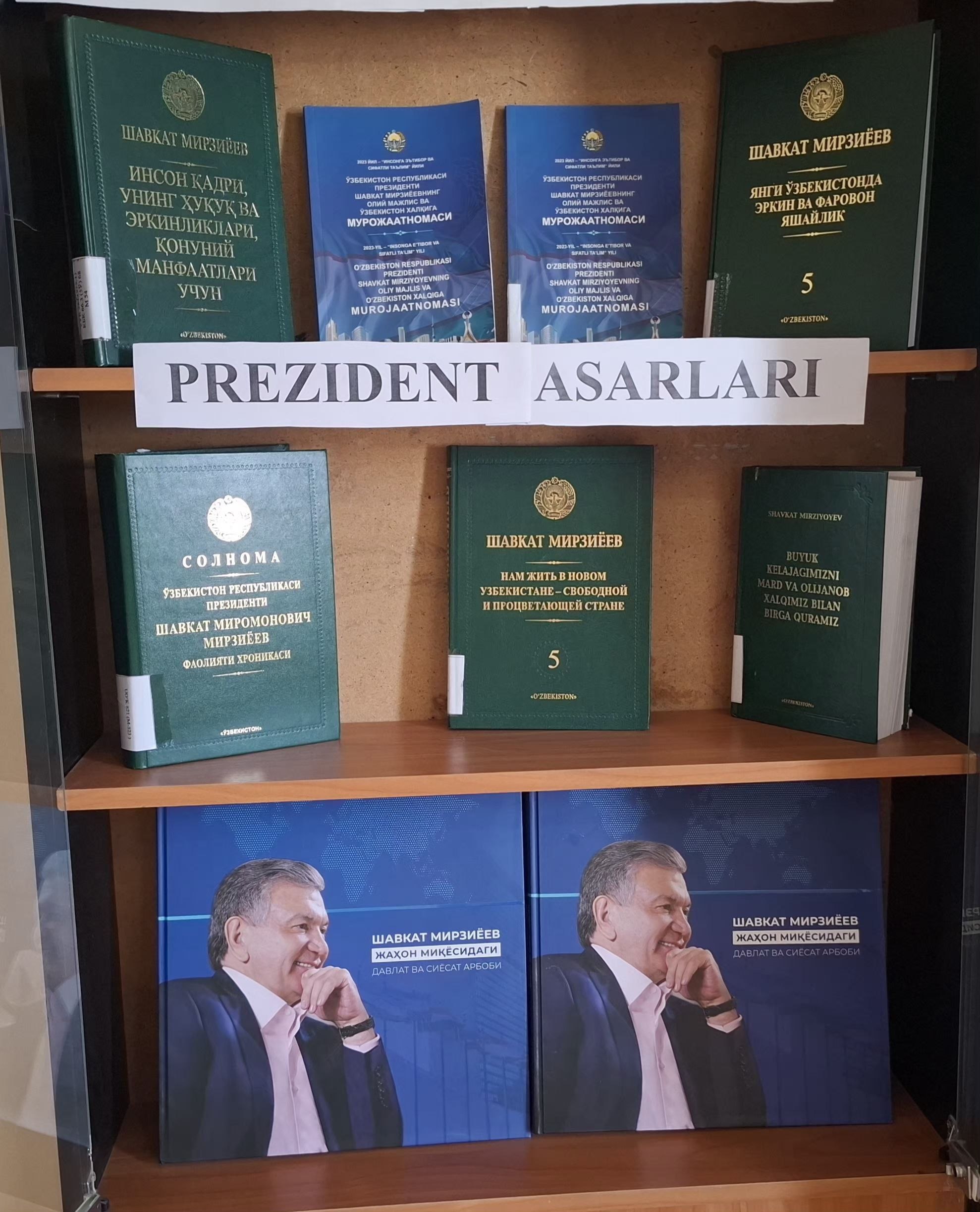 Prezidentimiz Shavkat Miromonovich Mirziyoyev tavallud ayyomi munosabati bilan ko'rgazmasi tashkil etildi.