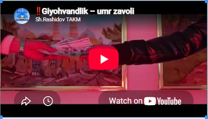 ‼️Giyohvandlik – umr zavoli