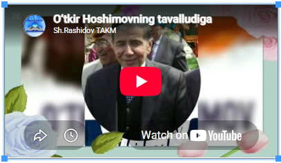 O‘tkir Hoshimovning tavalludiga vediorolik.