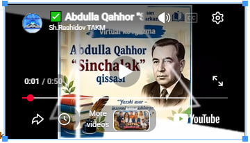 ✅ Abdulla Qahhor "Sinchalak" qissasi haqida: